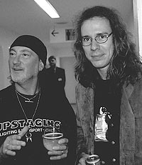 Roger Glover von Deep Purple und Andree im Oktober 2000