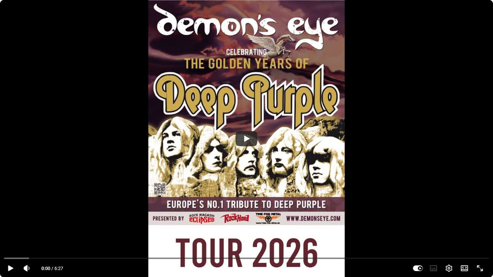 Demon’s Eye-Probe für die THE GOLDEN YEARS OF DEEP PURPLE TOUR 2026